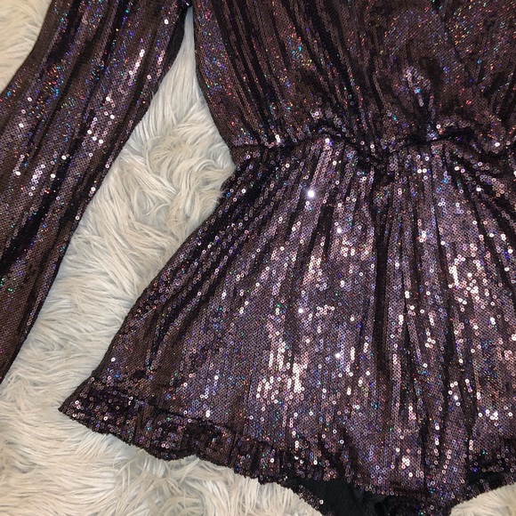 NYE Sequined Romper - Picture 3 of 4